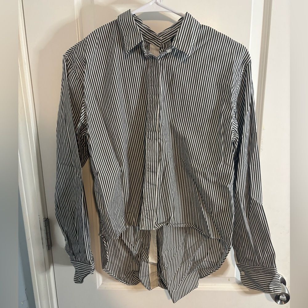 rag & bone women’s Striped button down Shirt size m EUC